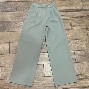 French Connection Gray Wide-Leg Trousers
